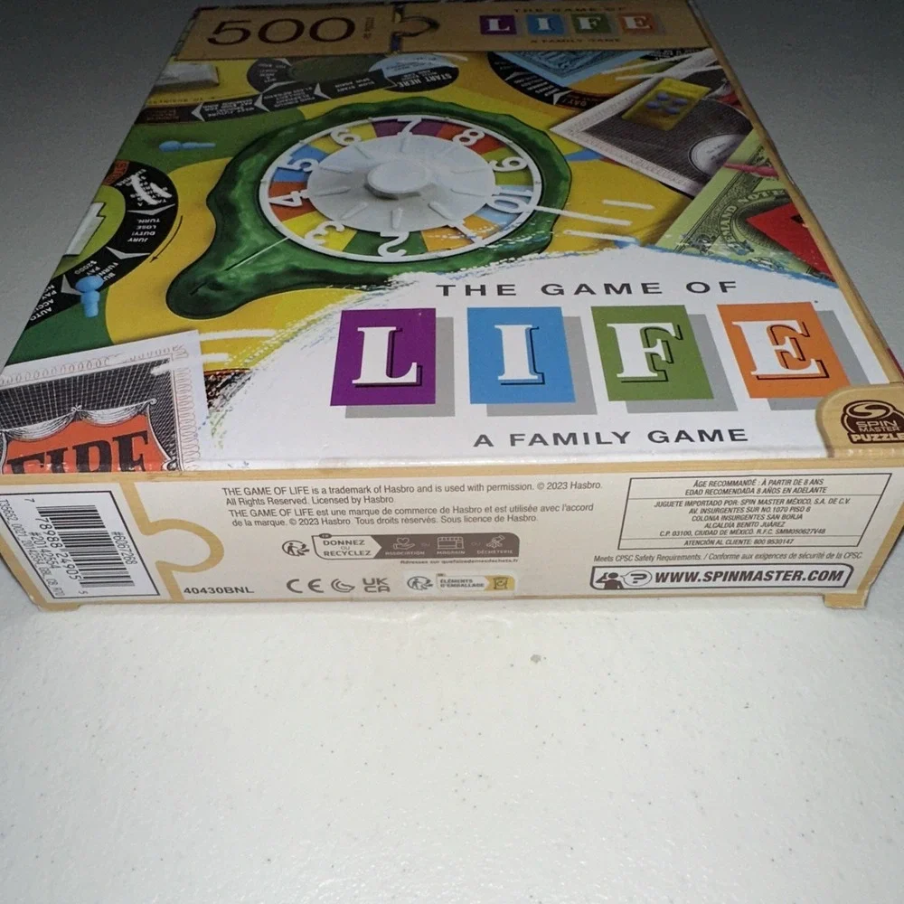 The Game Of Life Spin Master Puzzles‎ 500 Piece 24x18